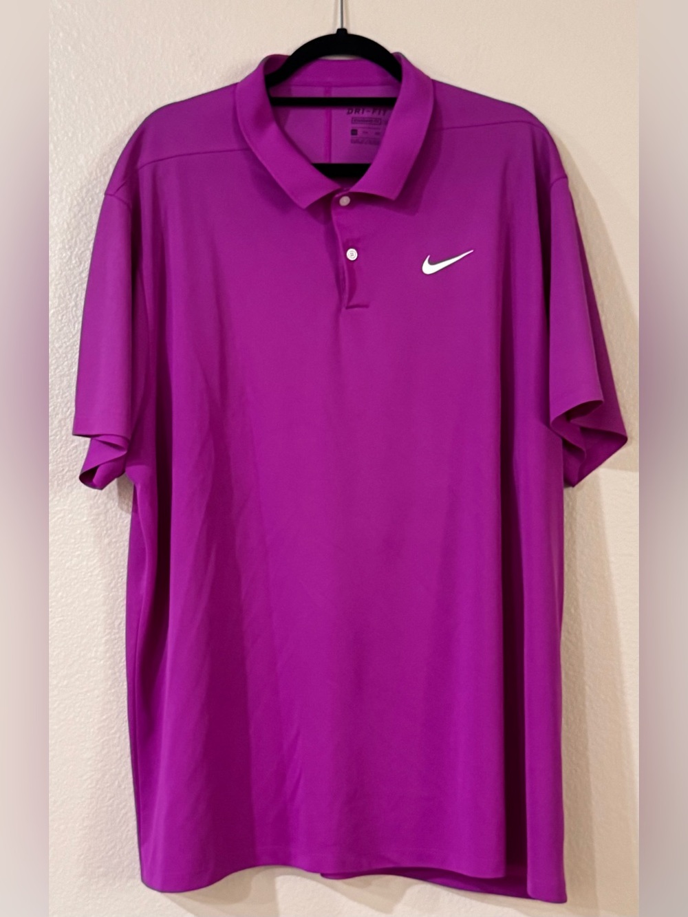 Nike Dri-FIT Victory Solid Golf Polo Shirt Magenta Purple Violet Men XXL